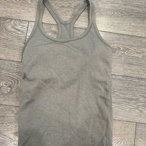 lululemon athletica Gray Ribbed Tank Top